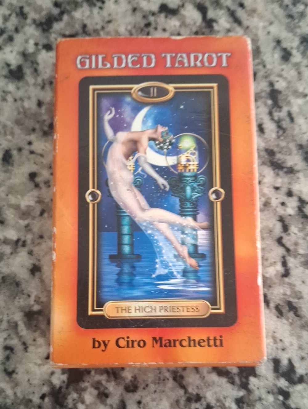 Gilded Tarot Card Deck by - Orange
